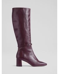 LK Bennett - X Ascot Collection: Sylvia Leather Knee High Boots - Lyst