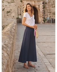 Nrby - Lottie Cotton Double Cloth Maxi Skirt - Lyst