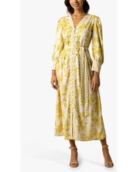 Raishma - Aaliyah Cotton Blend Floral Midi Dress - Lyst