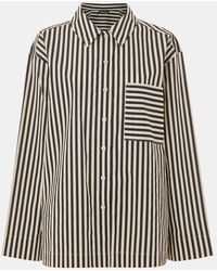 Whistles - Cotton Stripe Pyjama Top - Lyst