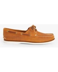 Timberland - Classic 2 Eye Leather Boat Shoes - Lyst
