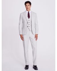Moss - Slim Fit Wool Blend Donegal Tweed Suit Jacket - Lyst