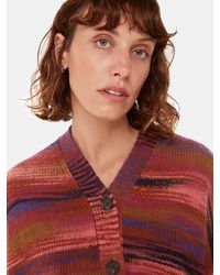 Whistles - Space Dye Stripe Wool Blend Cardigan - Lyst