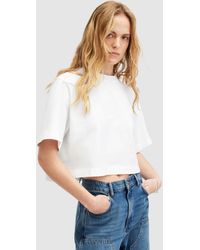 AllSaints - Lottie Cropped T-shirt - Lyst