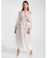 Hobbs - Asher Floral Silk Maxi Dress - Lyst