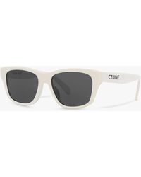 Celine - Cl40249u Rectangular Sunglasses - Lyst