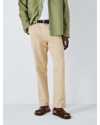 John Lewis - Straight Fit Cotton Linen Chinos - Lyst
