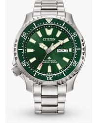 Citizen - Promaster Diver Automatic Day Date Bracelet Strap Watch - Lyst