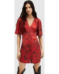 AllSaints - Tian Sanibel Jacquard Mini Dress, - Lyst
