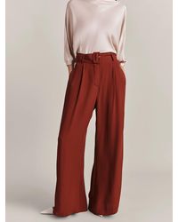 Ghost - Clara Satin Palazzo Trousers - Lyst