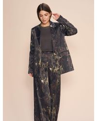 Mos Mosh - Jules Abstract Print Wide Leg Trousers - Lyst