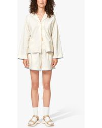 Nué Notes - Juliano Embroidered Hem Shorts - Lyst