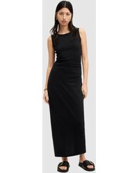 AllSaints - Katarina Sleeveless Organic Cotton Maxi Dress - Lyst