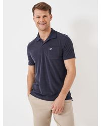 Crew - Towelling Polo Shirt - Lyst