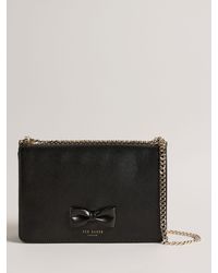 Ted Baker - Bow Detail Leather Cross Body Bag - Lyst
