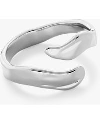 Monica Vinader - Wave Open Wrap Ring - Lyst