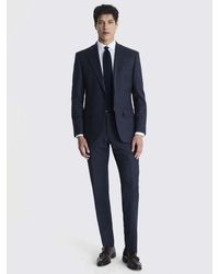 Moss - Tailored Fit Wool Blend Check Performance Jacket - Lyst