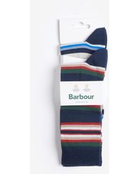 Barbour - Summer Stripe Cotton Blend Socks - Lyst