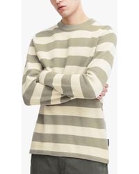 Casual Friday - Karl Striped Crew Neck Knit Jumper - Lyst