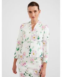 Hobbs - Suzanna Tailored Floral Tweed Jacket - Lyst