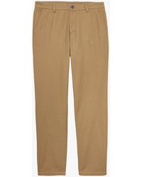 Sisley - Slim Fit Cotton Twill Trousers - Lyst