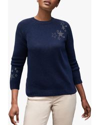 Pure Collection - Cashmere Beaded Lofty Jumper - Lyst