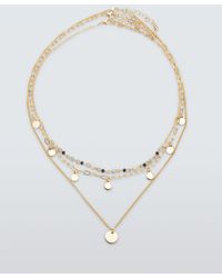John Lewis - Bead And Disc Layered Necklace - Lyst