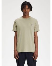 Fred Perry - Ringer Crew Neck T-shirt - Lyst