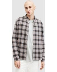 AllSaints - Ventana Checked Relaxed Fit Shirt - Lyst