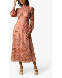 Raishma - Elizabeth Floral Midi Dress - Lyst