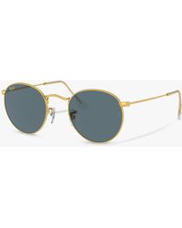 Ray-Ban - Rb3447 Round Metal Sunglasses - Lyst