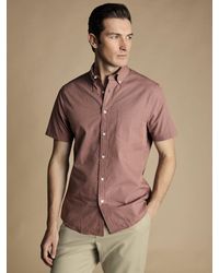 Charles Tyrwhitt - Non-iron Stretch Slim Fit Short Sleeve Shirt - Lyst