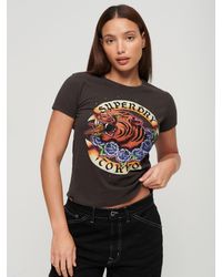 Superdry - Tattoo Rhinestone T-shirt - Lyst