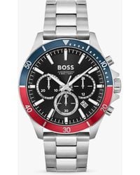 BOSS - Boss 1514108 Troper Chronograph Bracelet Strap Watch - Lyst