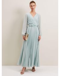 Phase Eight - Alecia Pleated Maxi Dress - Lyst