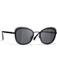 Chanel Oval Sunglasses Ch5420b Black
