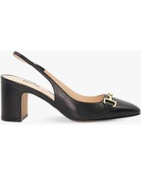 Dune - Wide Fit Detailed Leather Court Shoes - Lyst
