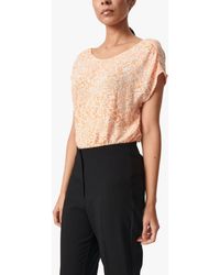 Soaked In Luxury - Zaya Boat Neck Relaxed Fit Top - Lyst