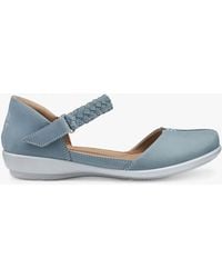 Hotter - Lake Wide Fit Nubuck Summer Flat Shoes - Lyst
