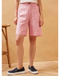 Brora - Cotton Linen Blend Shorts - Lyst