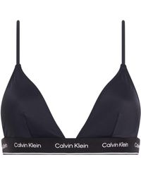 Calvin Klein - Logo Triangle Swim Top - Lyst