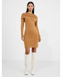 French Connection - Babysoft Cowl Neck Jumper Dress - Lyst