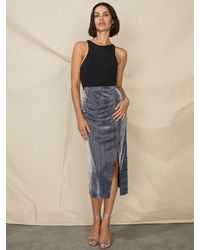 Ro&zo - Petite Sparkle Midi Pencil Skirt - Lyst