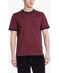 Farah - Groves Ringer Short Sleeve T-shirt - Lyst