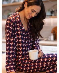 Fable & Eve - Southbank Geo Print Long Sleeve Pyjama Set - Lyst