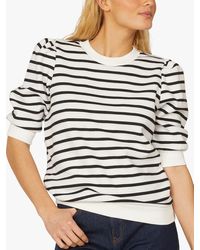 Sisters Point - N.peva Cotton Blend Striped Top - Lyst