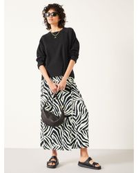 Hush - Zebra Patchwork Wrap Maxi Skirt - Lyst