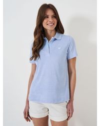 Crew - Cotton Blend Polo Shirt - Lyst