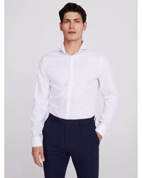 Moss - Slim Fit Double Cuff Non Iron Shirt - Lyst