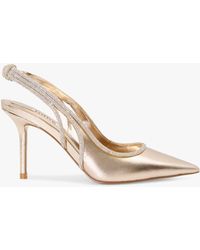 Dune - Cinematic Diamante Slingback Heeled Court Shoes - Lyst